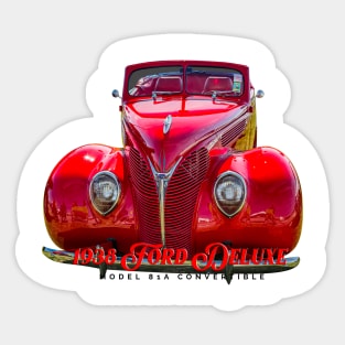 1938 Ford DeLuxe Convertible Sticker